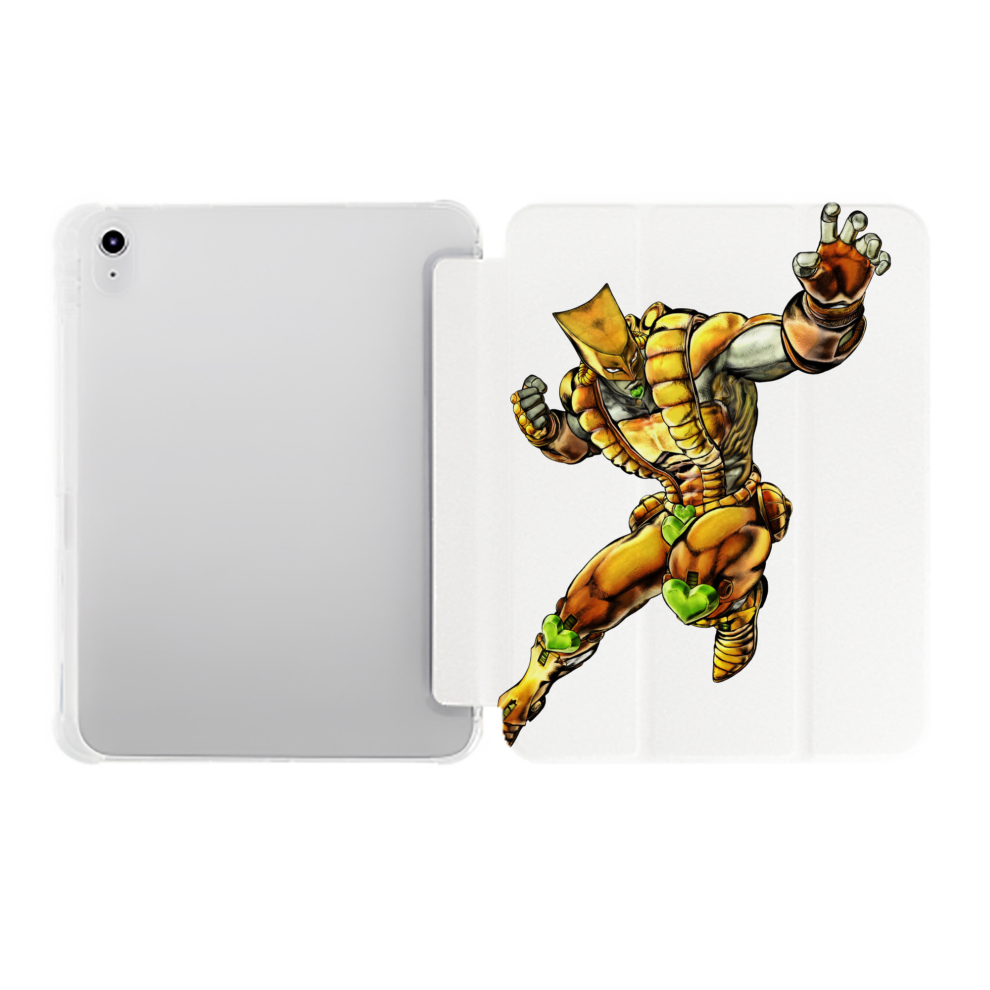 （画像用） ジョジョの奇妙な冒険 ディオ?ブランドー JoJo's Bizarre Adventure Dio Brando IPad ケース ペン収納付き 三つ折りスタンド PUレザー×シリコン 対応機種9.5/10.5/10.9インチ
